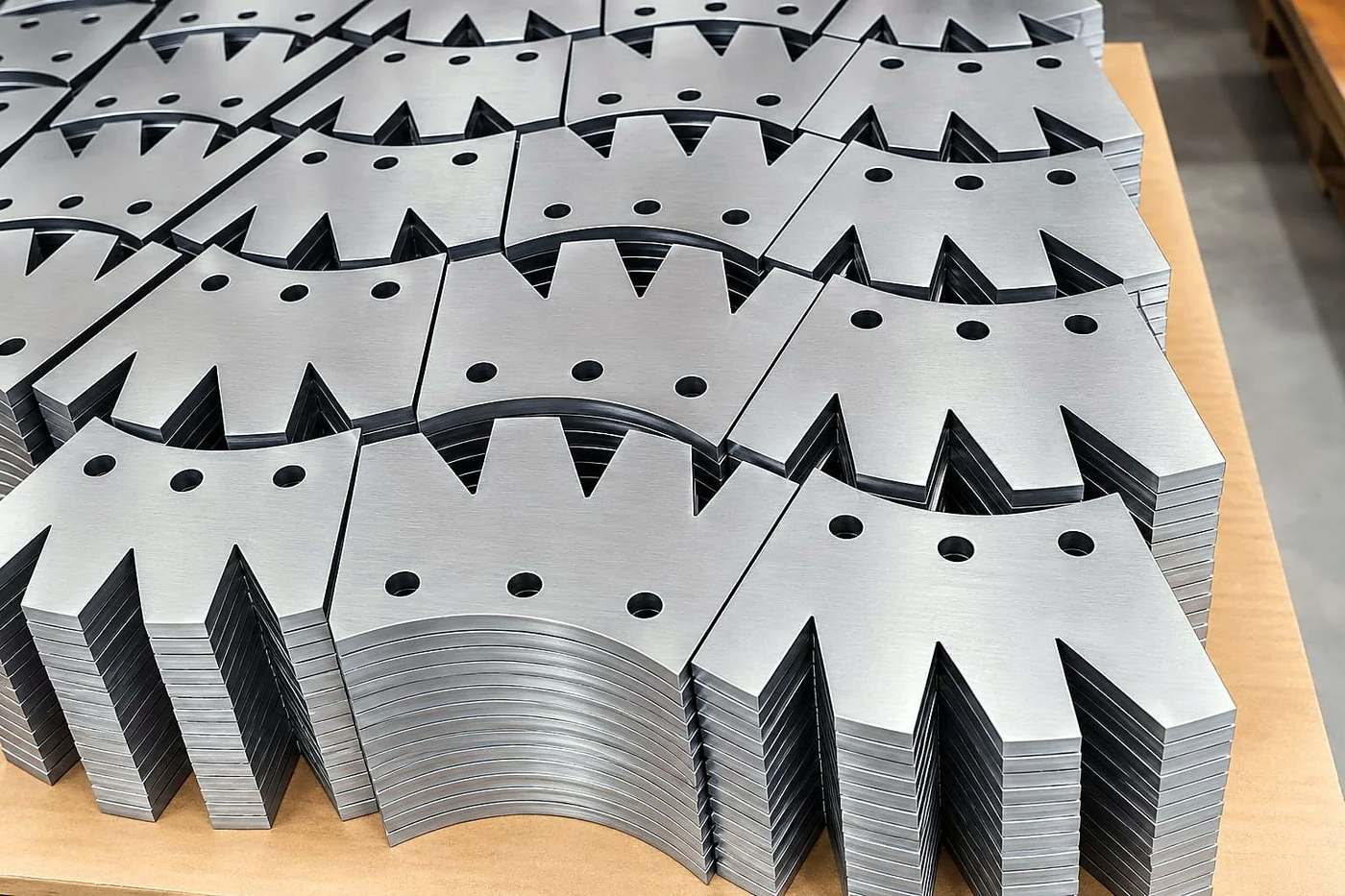 Nitrogen-cut stainless steel 304 segment plates with a bright edge